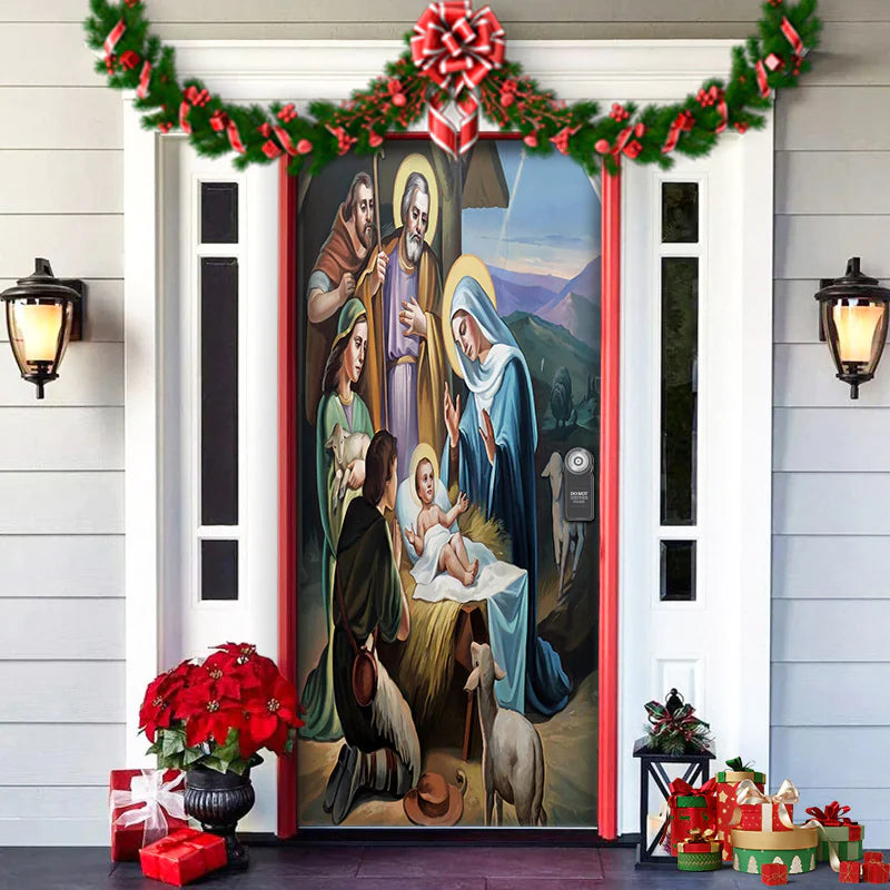 Christmas Door Cloth
