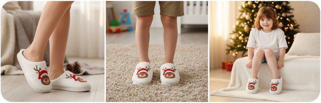 Festive Reindeer Slipper