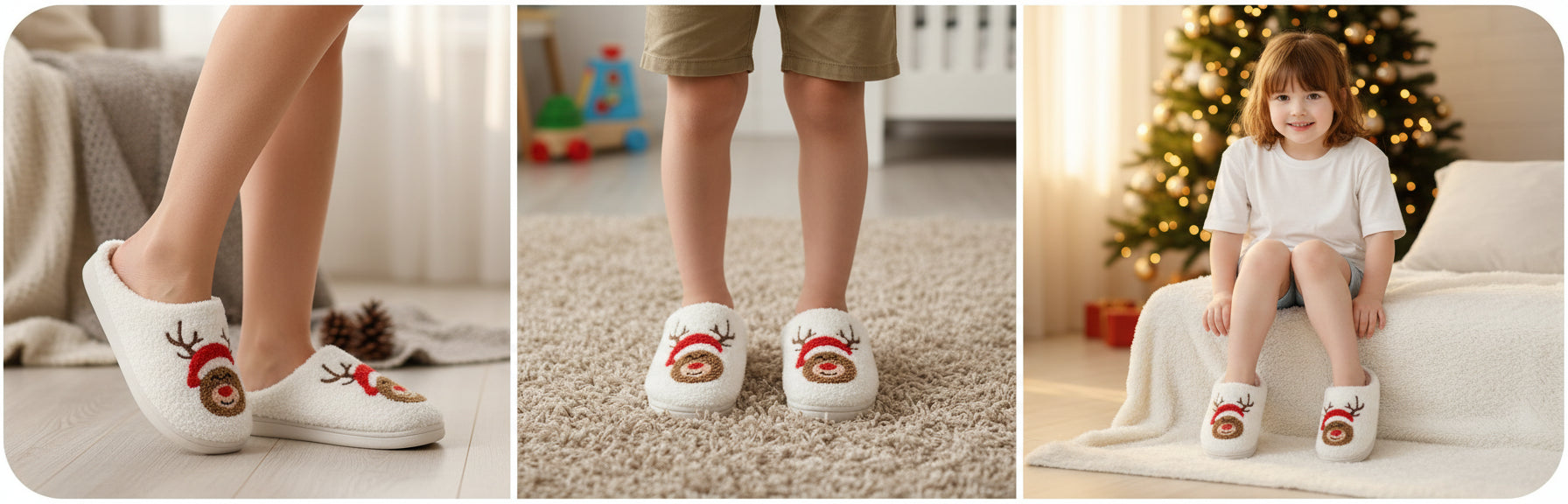 Festive Reindeer Slipper