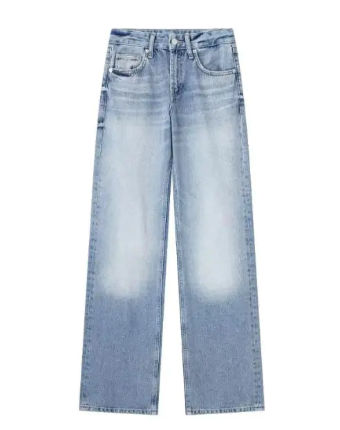 Maillard High Waist Loose Wide Leg Jeans