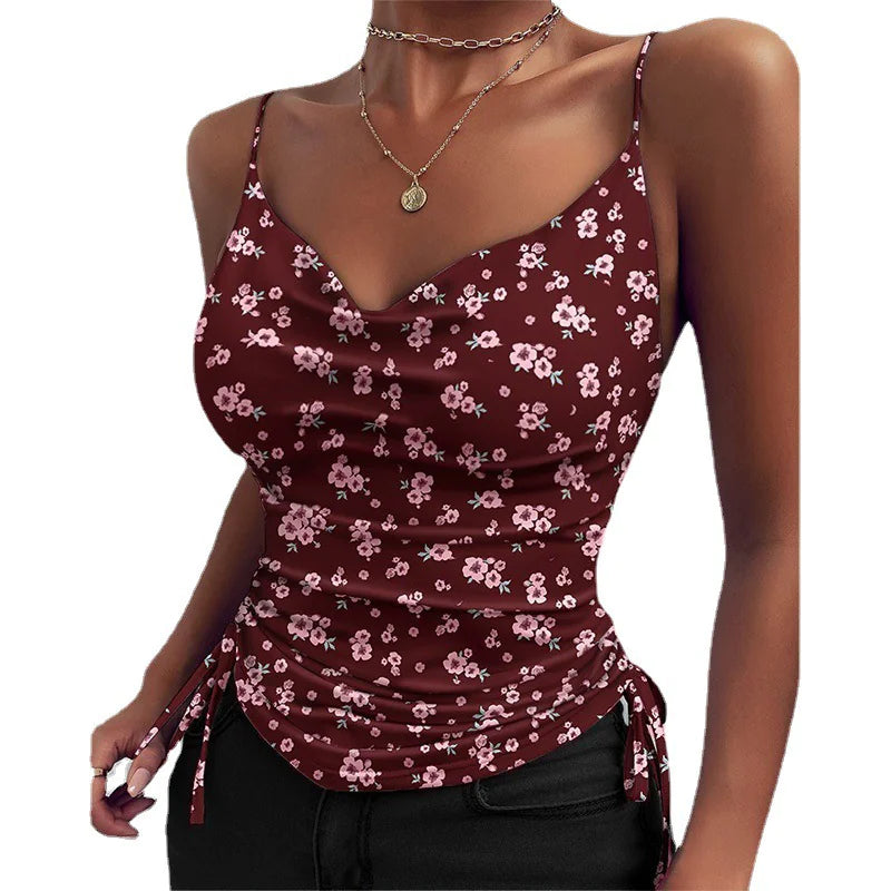 Chic V-neck Spaghetti Camisole Tops