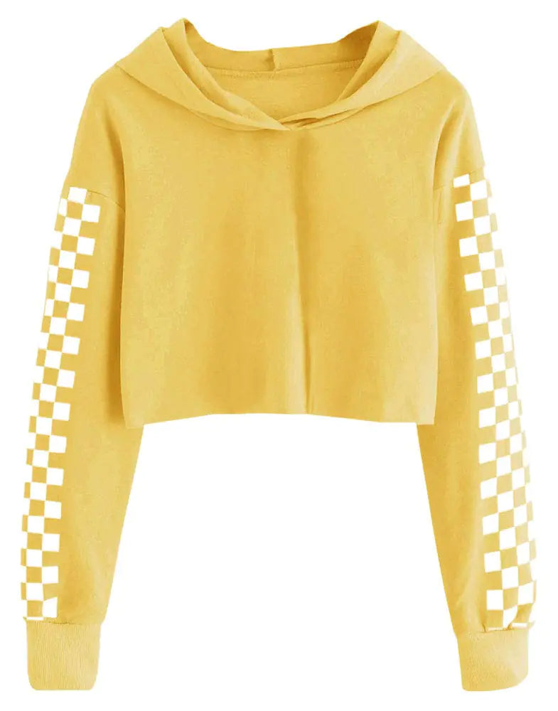 yellow pattern hoodie