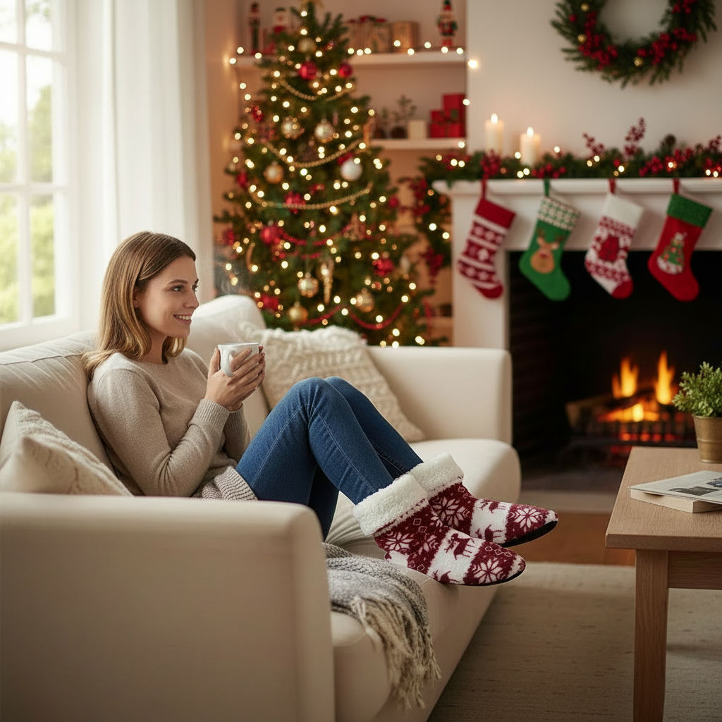 Christmas Sock Slippers