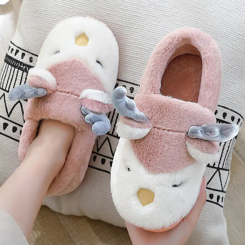 Fluffy Reindeer Slippers