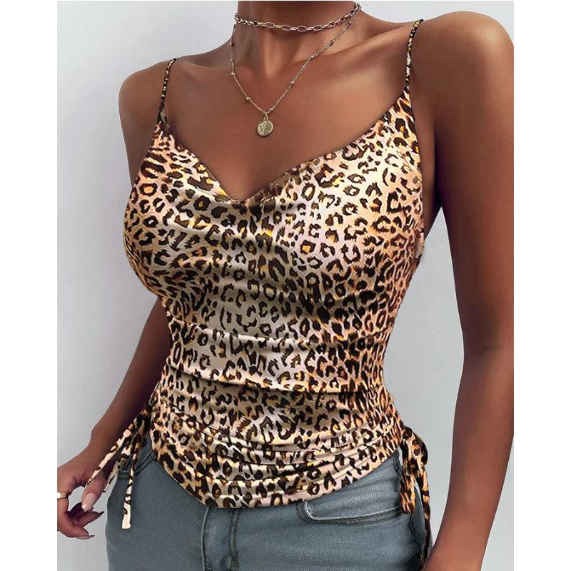 Chic V-neck Spaghetti Camisole Tops