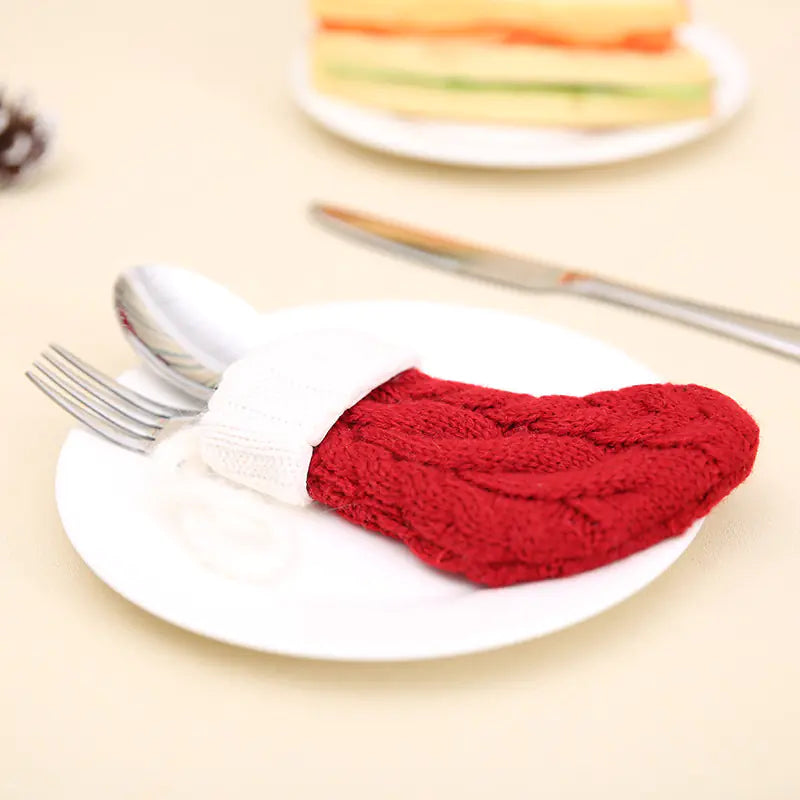 Knitted Cutlery Cover